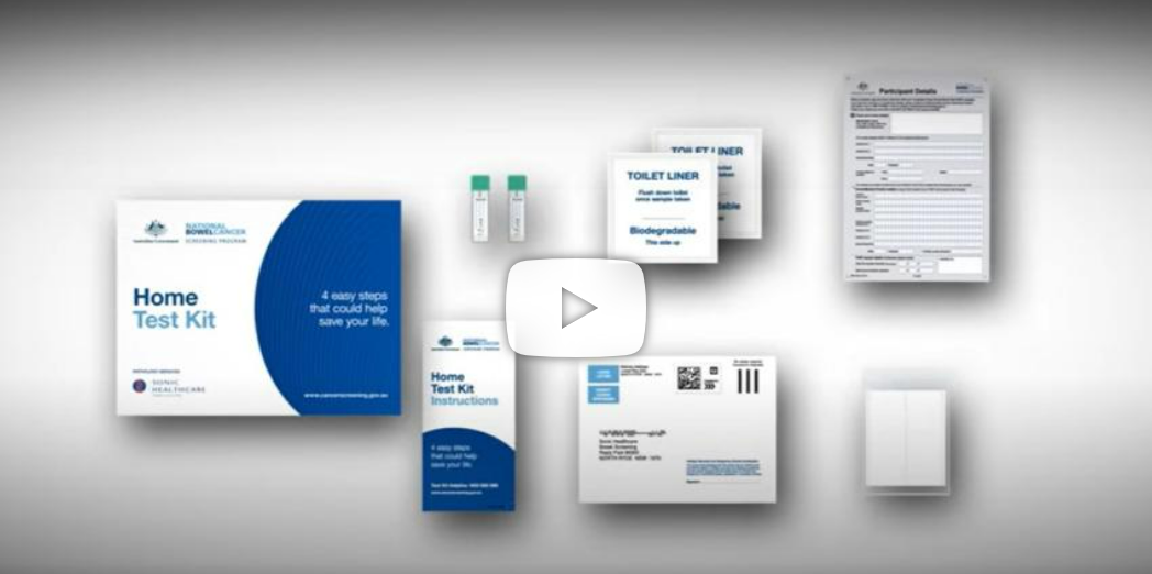 Image of a screenshot from the bowel screening videos
