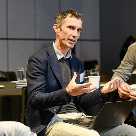 Associate Professor Ben Smith giving a talk