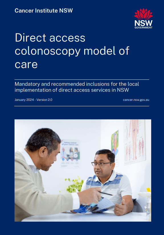 Direct access colonoscopy model of care cover image