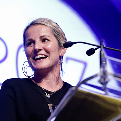 Dr Pajic at a conference