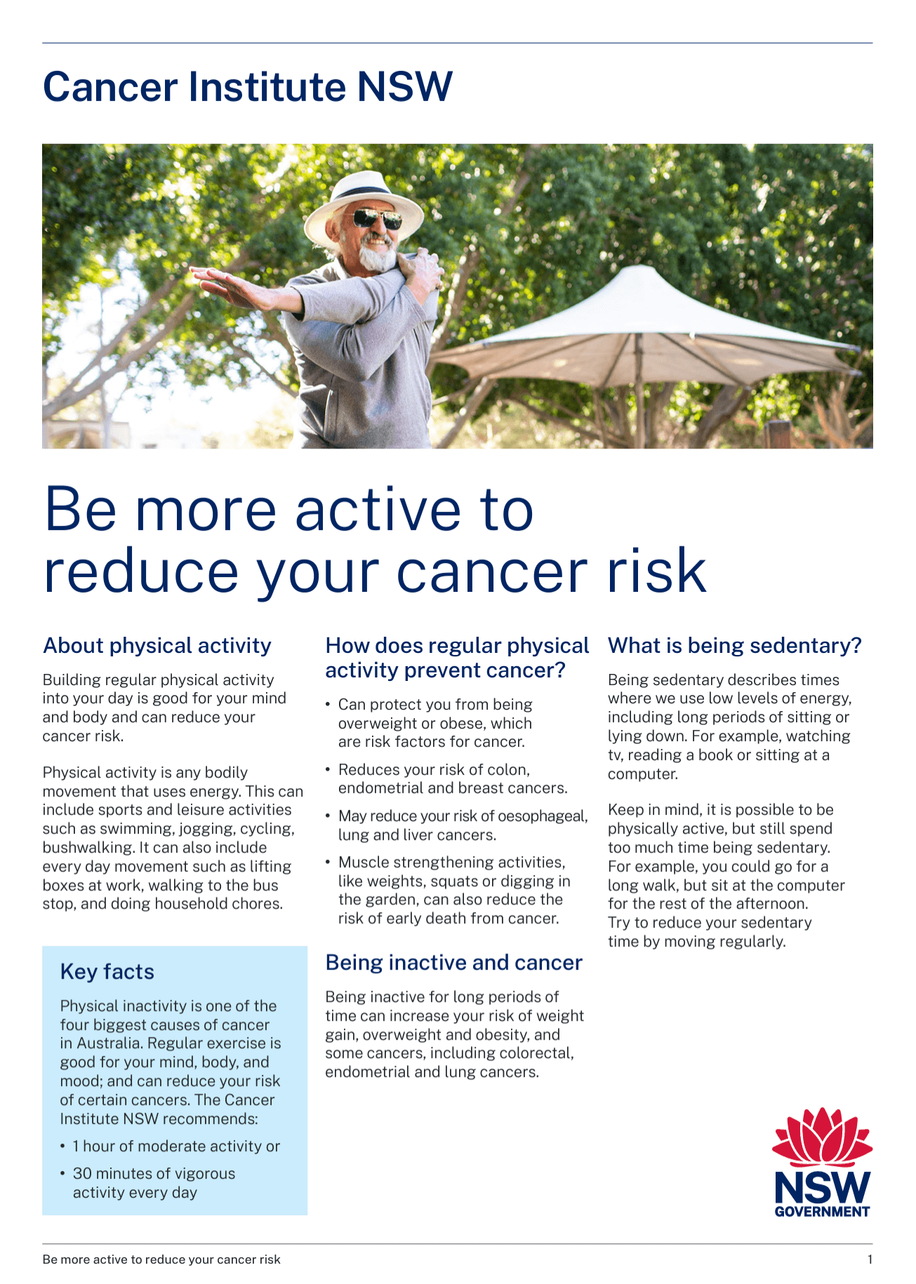 Be more active factsheet